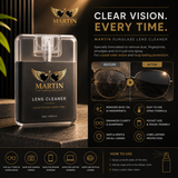 MARTIN Premium Lens Cleaner Spray (20ml) – Crystal Clear Vision for Sunglasses, Eyeglasses & Screens