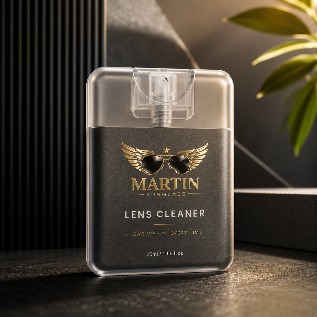 MARTIN Premium Lens Cleaner Spray (20ml) – Crystal Clear Vision for Sunglasses, Eyeglasses & Screens