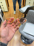 Prada Rose Gold Aviator Sunglasses - Full Front View