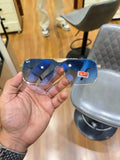 Ray-Ban RB3741 Gold Blue - Front face-on view showing blue gradient lenses