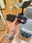 Ray-Ban RB3741 Black - Front face-on view with Ray-Ban logo on lens