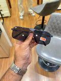 Ray-Ban RB3741 Black - Front face-on view with Ray-Ban logo on lens