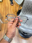 Prada Grey Square Eyeglass Frame - Alternate Front View