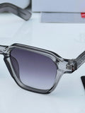 Ray-Ban RB1115 Grey Shaded - Front face-on view showing transparent grey frame and purple gradient lenses