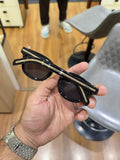 Prada Gold Black Sunglasses - Front View
