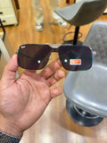 Ray-Ban RB3741 Silver Black - Side temple view showing Ray-Ban script logo on silver arm