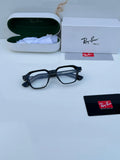Ray-Ban RB1115 Black Plano - Hand holding frame showing 50-17-145 size marking and Ray-Ban logo