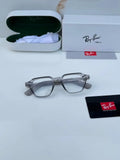 Ray-Ban 1115 Grey Plano - Flat lay with case and box